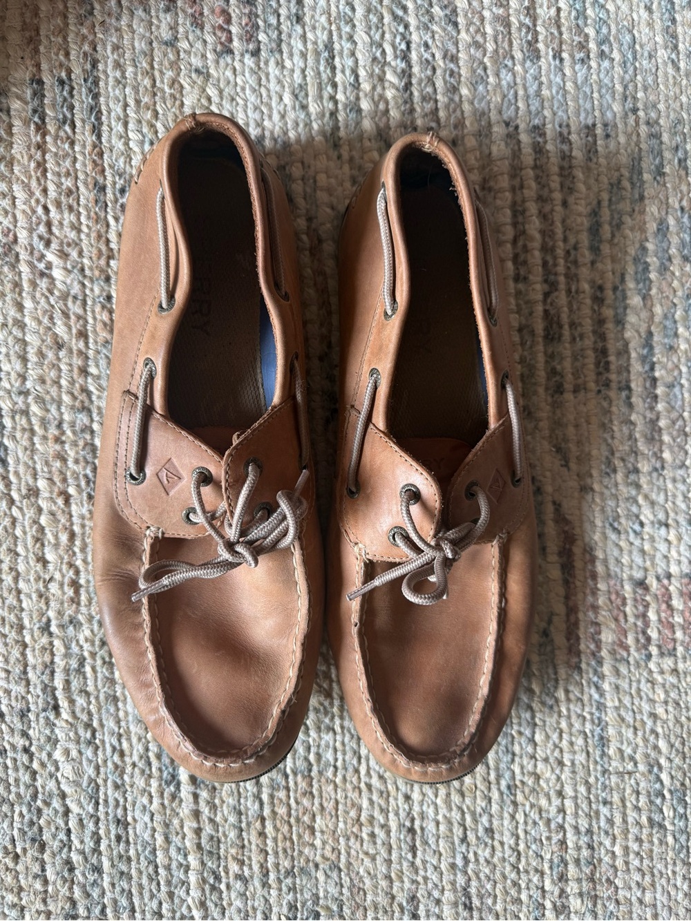 Men’s Sperry Topsider Boat Shoes Size 13 Braided Laces